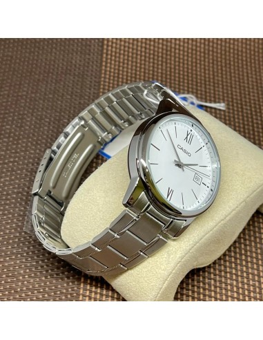 reloj clásico cuarzo hombre Casio Classic MTP-V002D-7B3 44 × 37 × 9.6 mm correa de acero